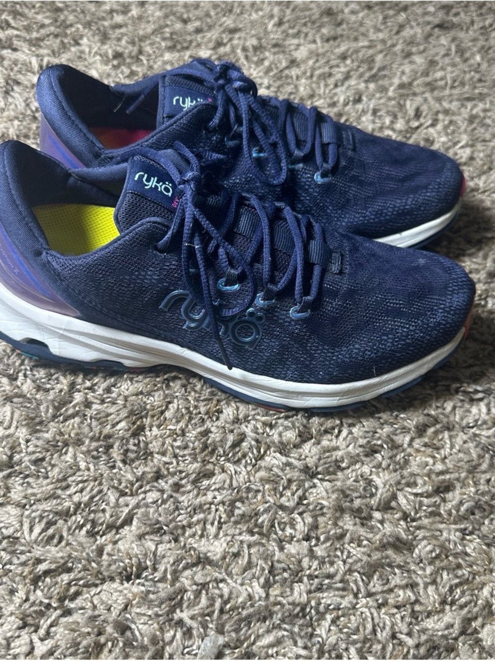 Ryka Navy and White Athletic Trainers Women’s Size 7.5 - Picture 3 of 8